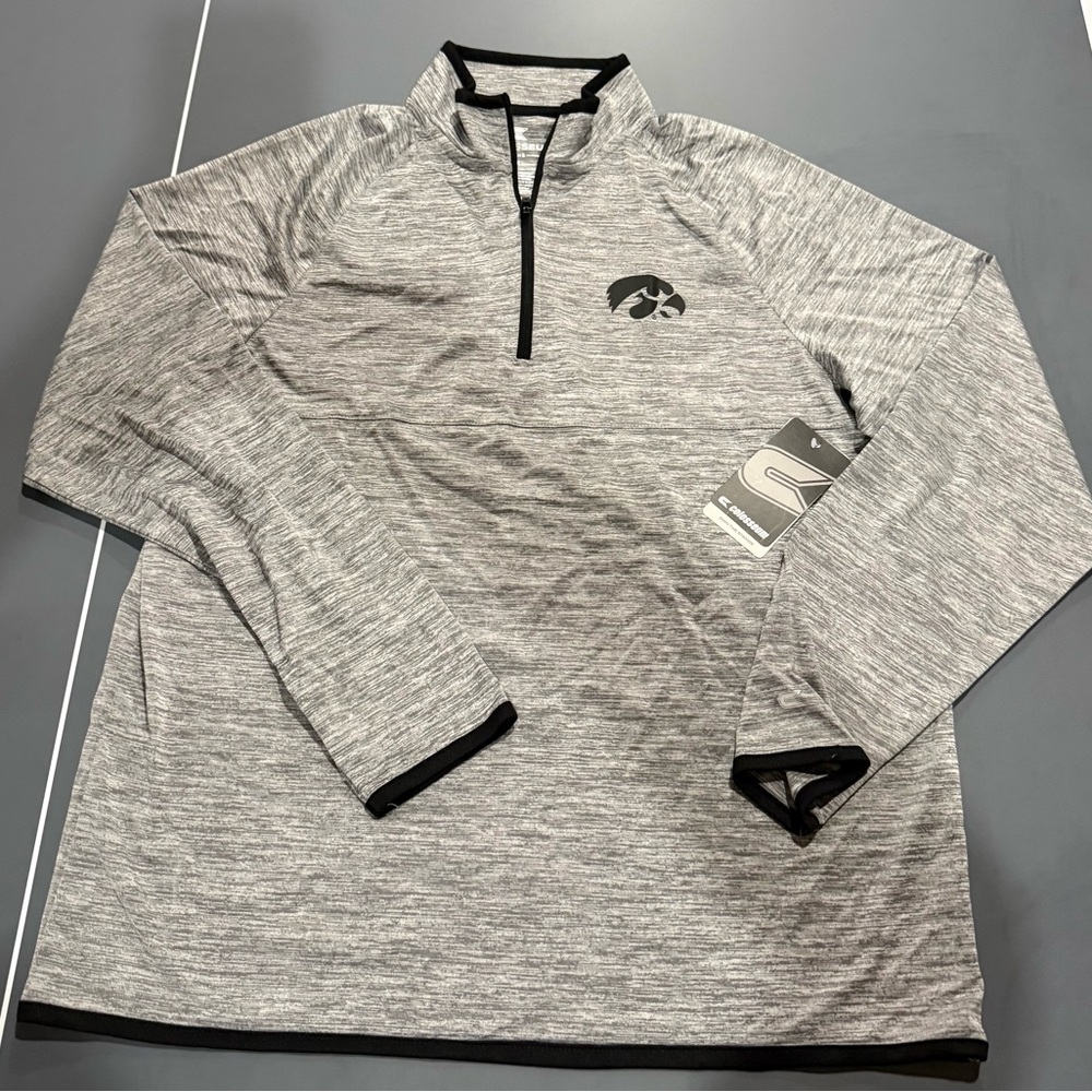 Colosseum Heather Gray Quarter-Zip Jacket men’s medium